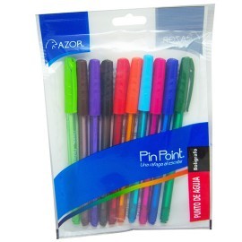 BOLIGRAFO AZOR PIN POINT COLOR SURTIDO DE...