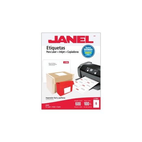 ETIQUETAS BLANCAS JANEL J-5164 DE 8.5X10.2...