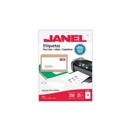 ETIQUETAS BLANCAS JANEL J-5163 DE 5.1X10.2...