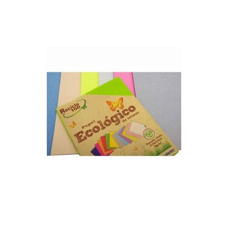 Papel reciclado arcoiris pastel