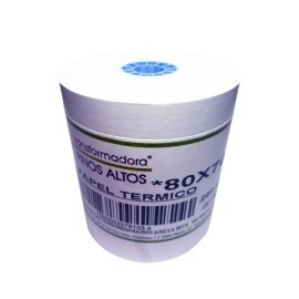 Rollo de papel térmico 80mm x 70mm c/50
