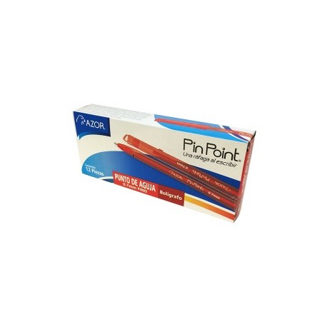 BOLIGRAFO AZOR PIN POINT 6810 COLOR ROJO...