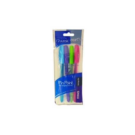 BOLIGRAFO AZOR PIN POINT COLOR SURTIDO DE...