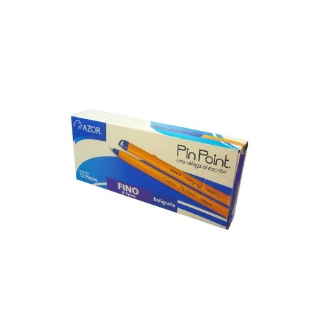 BOLIGRAFO AZOR PIN POINT COLOR AZUL DE...