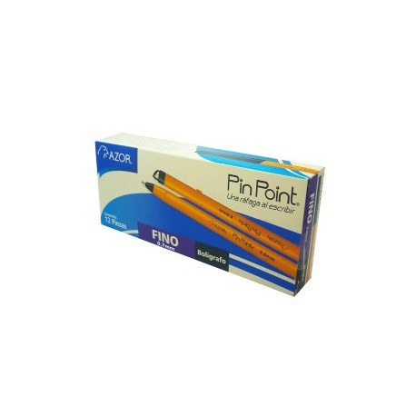 BOLIGRAFO AZOR PIN POINT COLOR NEGRO DE...
