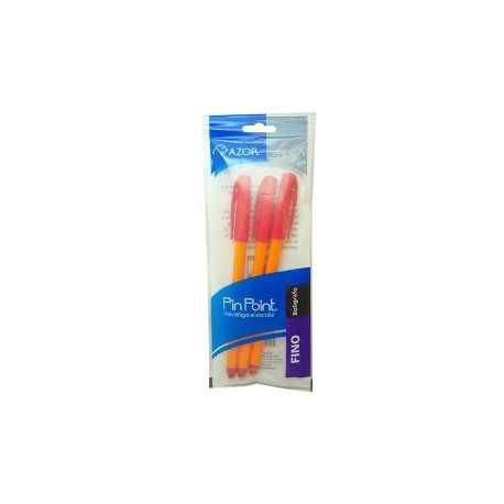 BOLIGRAFO AZOR PIN POINT COLOR ROJO DE...