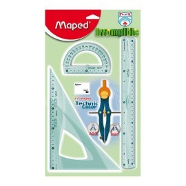 JUEGO DE GEOMETRIA MAPED IRROMPIBLE VERDE...