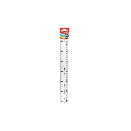 REGLA MAPED DE 30CM TRANSPARENTE DE...