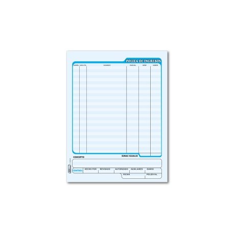 Lm-p¢liza de ingresos printaform