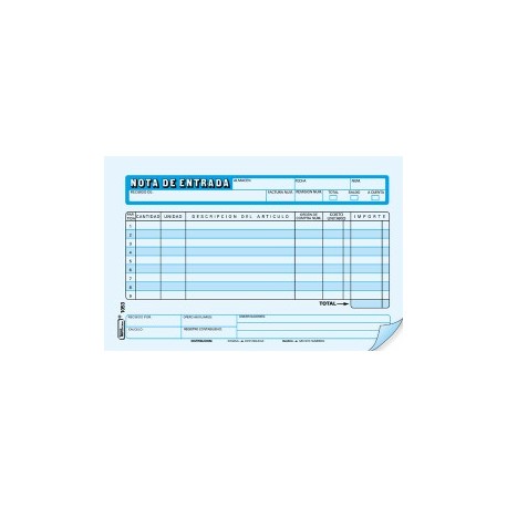 Nota de entrada printaform